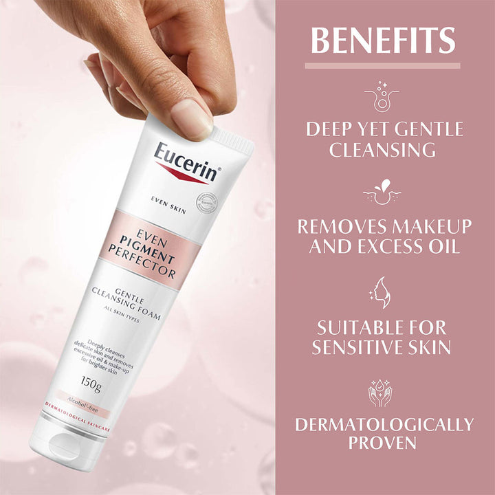 Eucerin Even Pigment Perfector Facial Cleansing Foam For Even Skin Tone 150g - Easy Pharmacy LLC