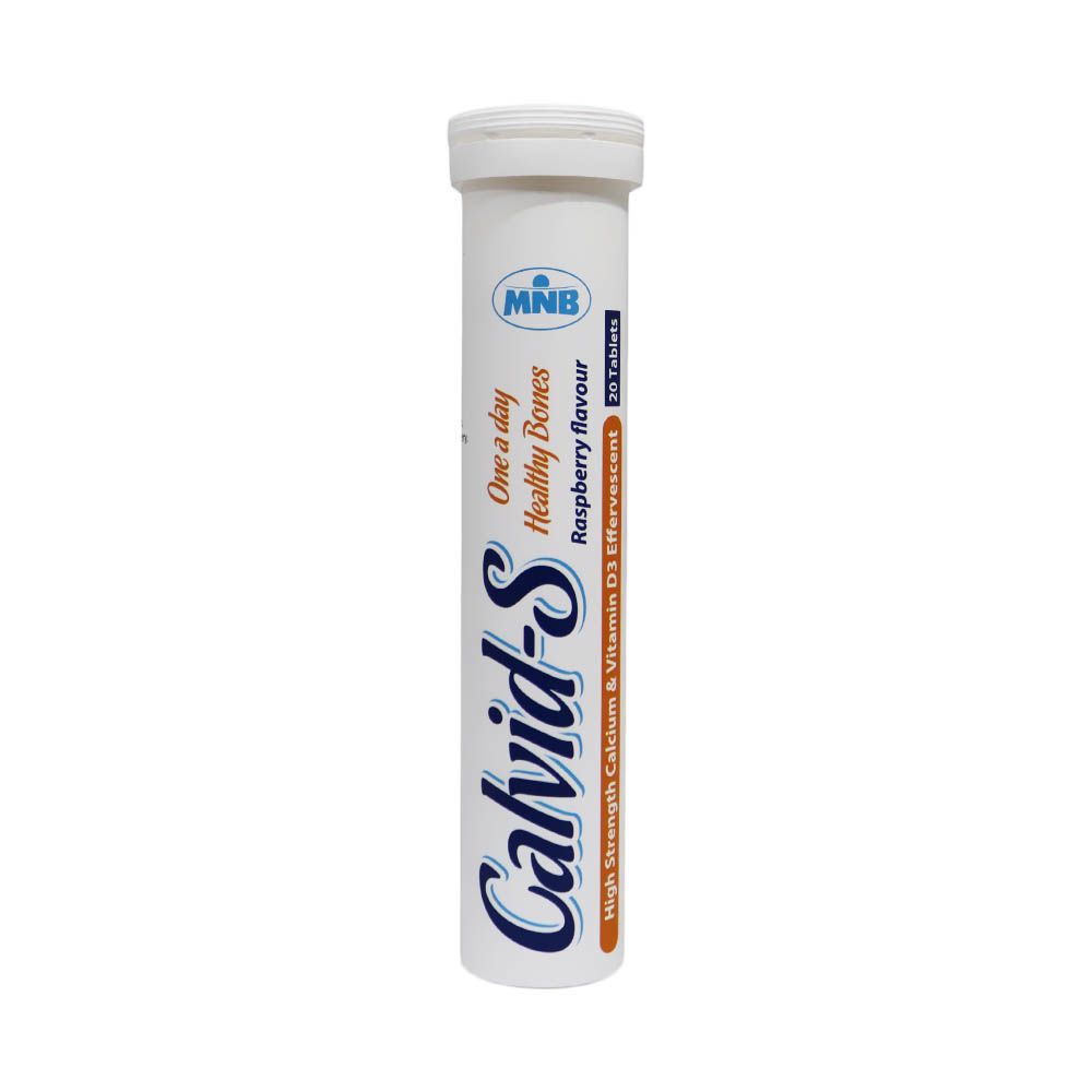 Calvid S Calcium and Vitamin D3 Effervescent Tablets 20's - Easy Pharmacy LLC