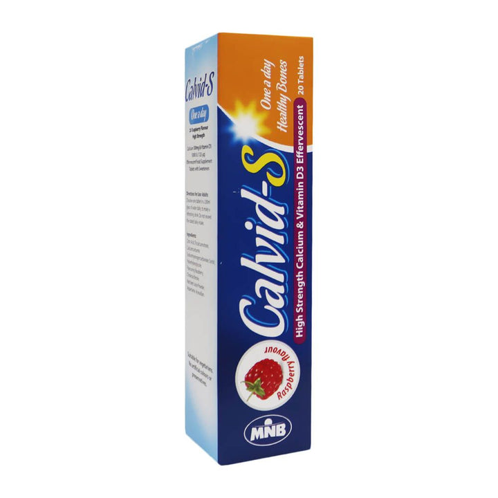 Calvid S Calcium and Vitamin D3 Effervescent Tablets 20's - Easy Pharmacy LLC