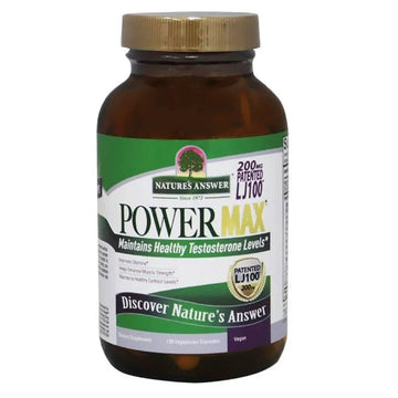 Nature’s Answer Power Max Vegetarian Capsules – Daily Energy & Vitality Support Supplement, 120 Count