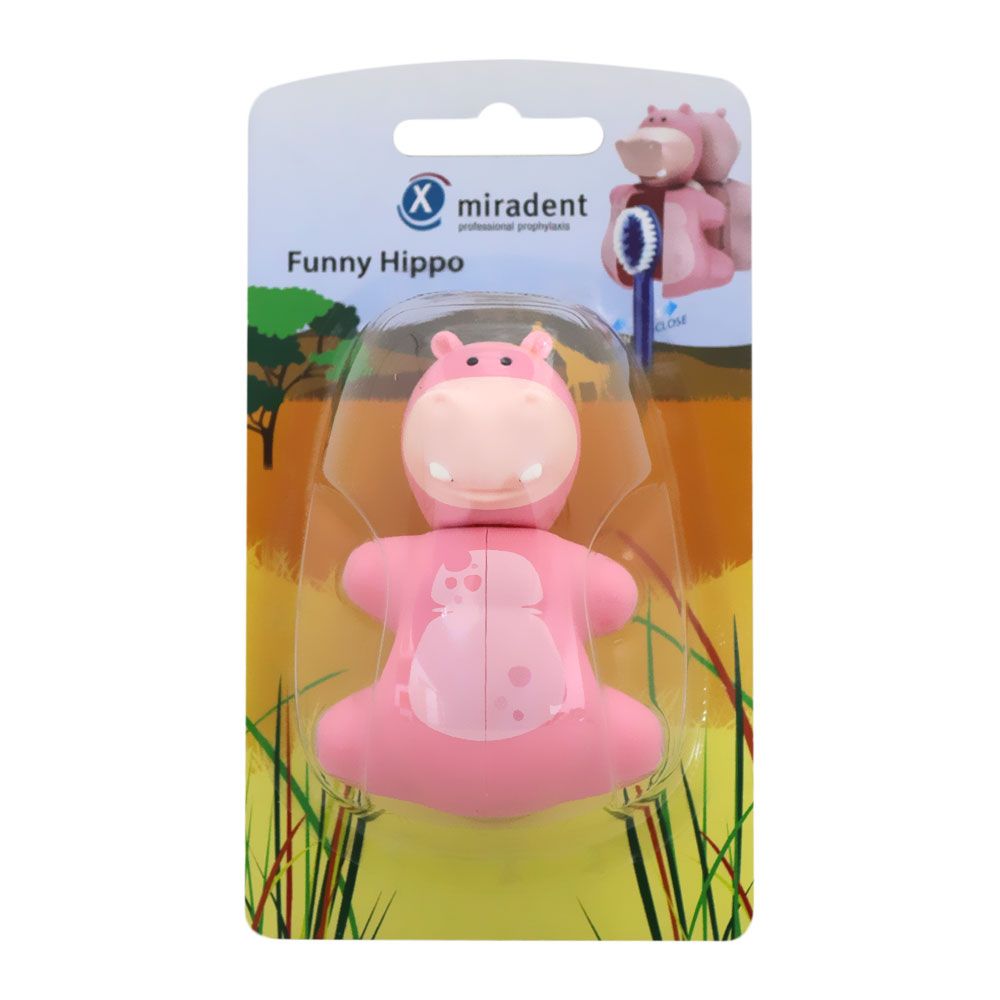 Miradent Funny Hippo Toothbrush Holder 630221 - Easy Pharmacy LLC