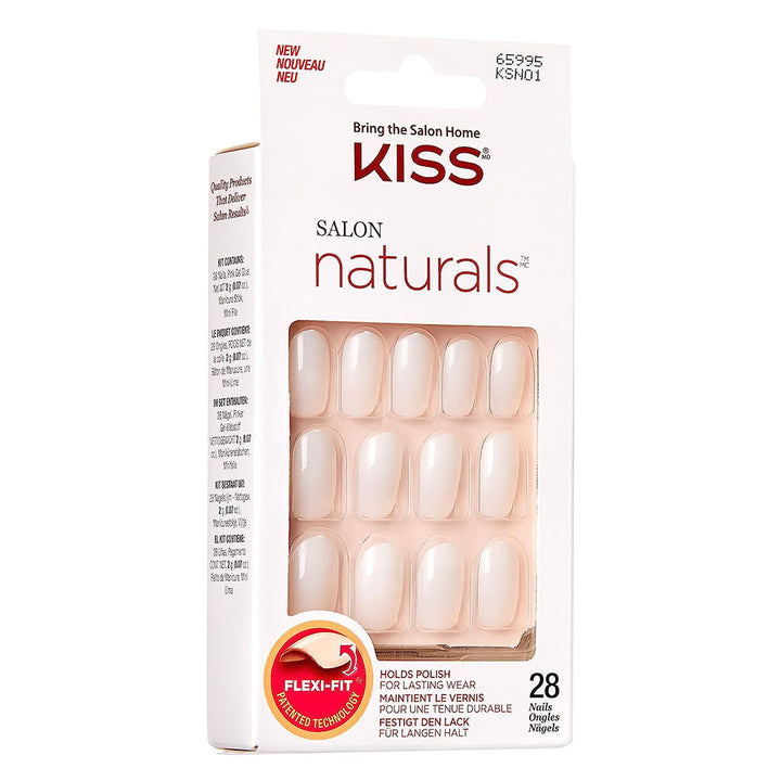 Kiss Salon Acrylic Natural Nails, KSN01C, Pack of 28's - Easy Pharmacy LLC