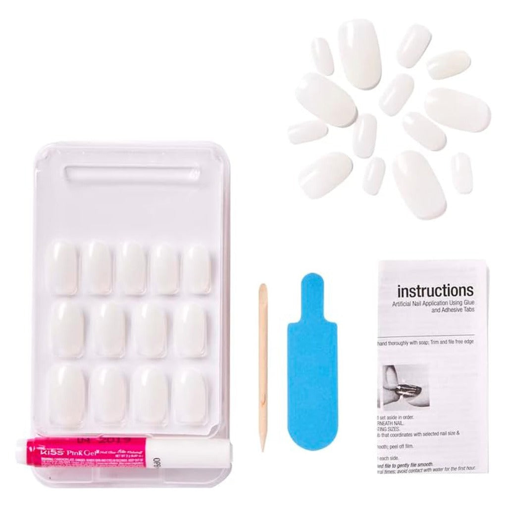 Kiss Salon Acrylic Natural Nails, KSN01C, Pack of 28's - Easy Pharmacy LLC