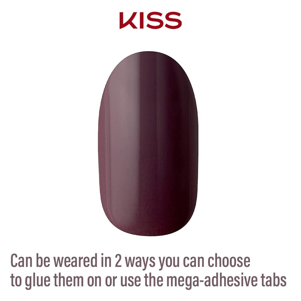 Kiss Gel Fantasy No Pressure Ready To Wear Nails With Glue And Adhesive Tabs, KGN17C, Pack of 24's - Easy Pharmacy LLC