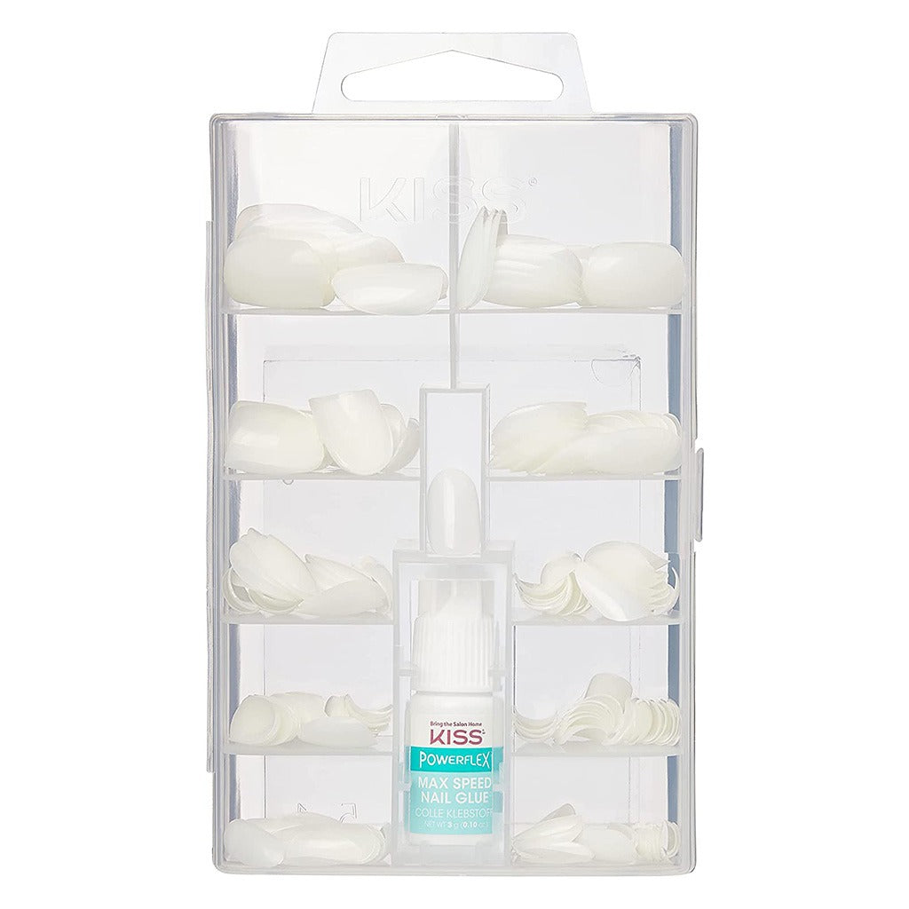 Kiss 100 Full Cover Nail Kit, Active Oval With Glue, 100PS13C, Pack of 100's - Easy Pharmacy LLC