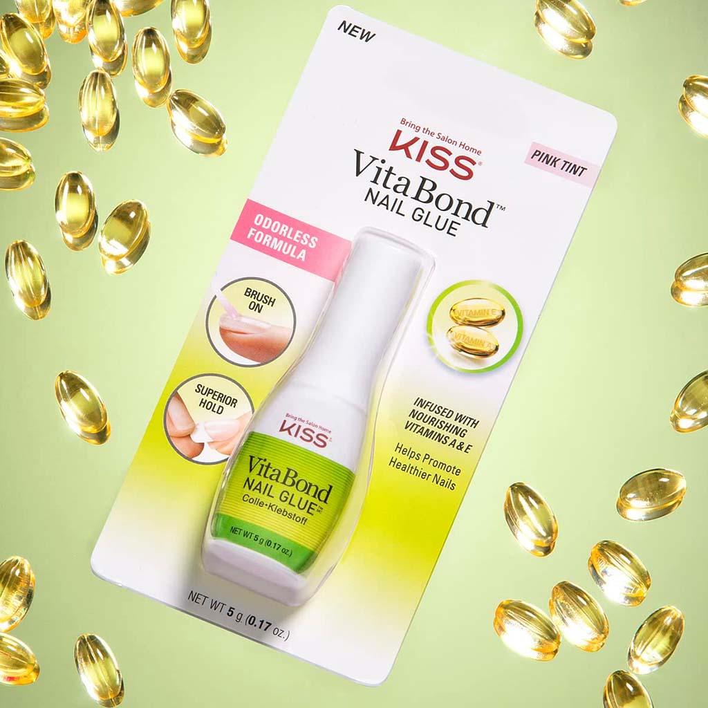 Kiss Vita Bond Odorless Pink Tinted Nail Glue 5g - Easy Pharmacy LLC