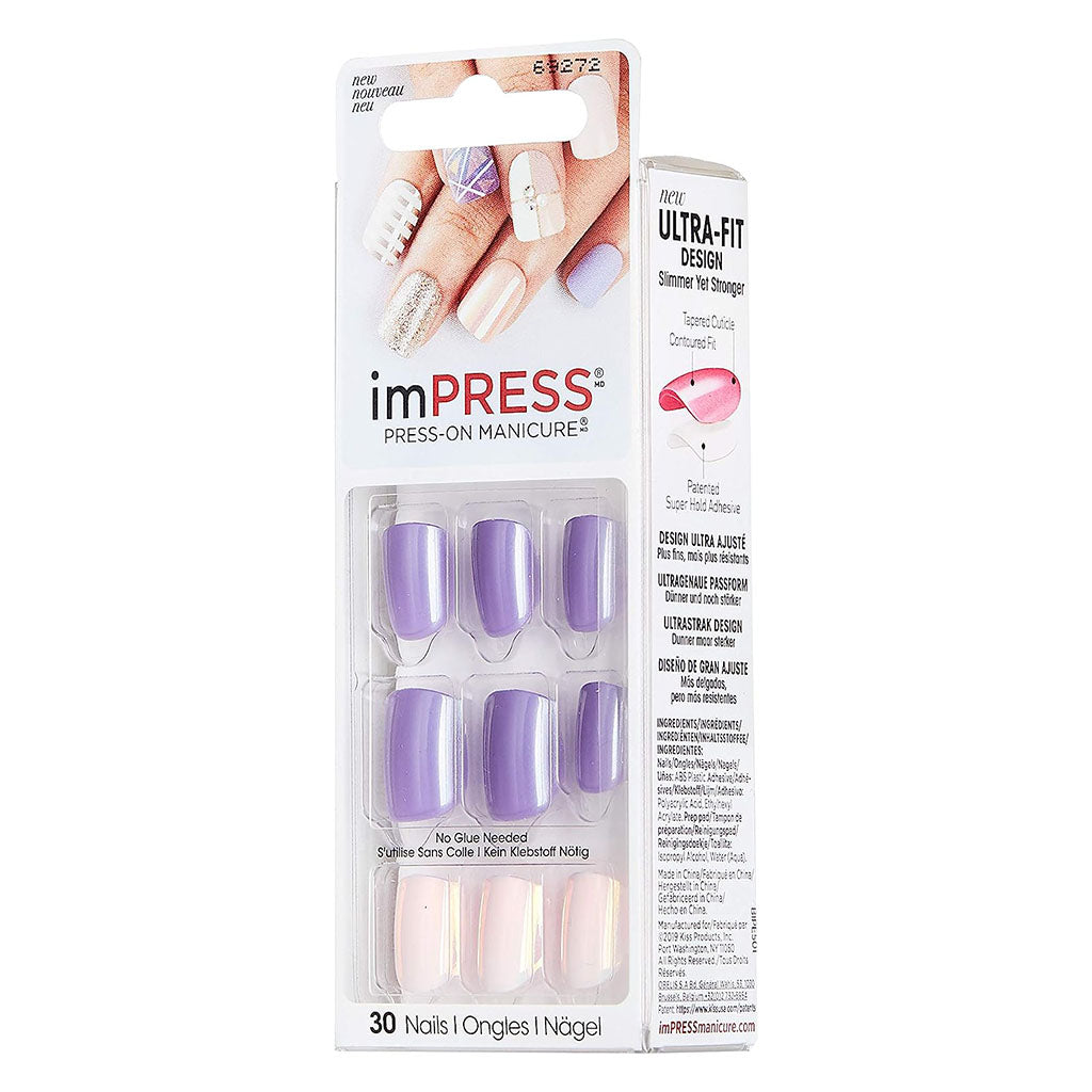 Kiss Broadway Impress Press-On Nails, Power Up, BIPA016C, Pack of 30's - Easy Pharmacy LLC