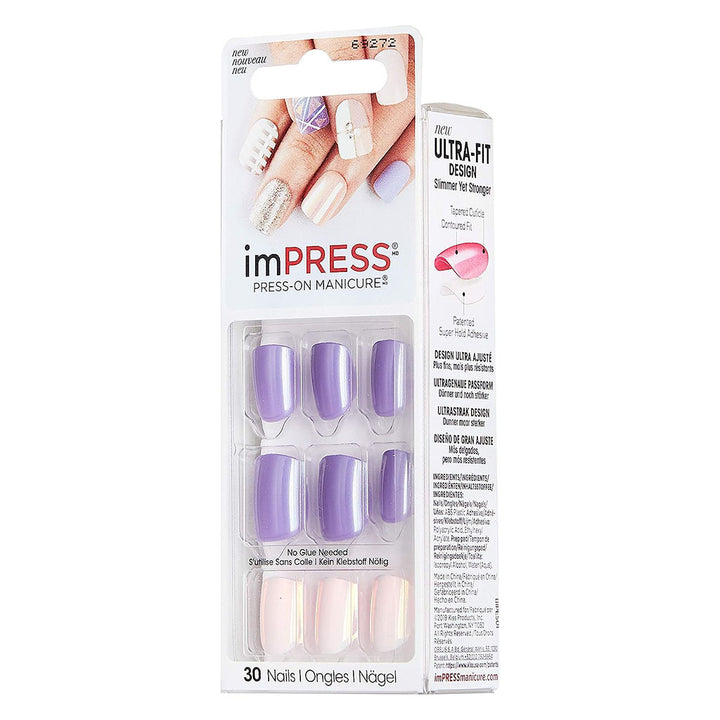Kiss Broadway Impress Press-On Nails, Power Up, BIPA016C, Pack of 30's - Easy Pharmacy LLC