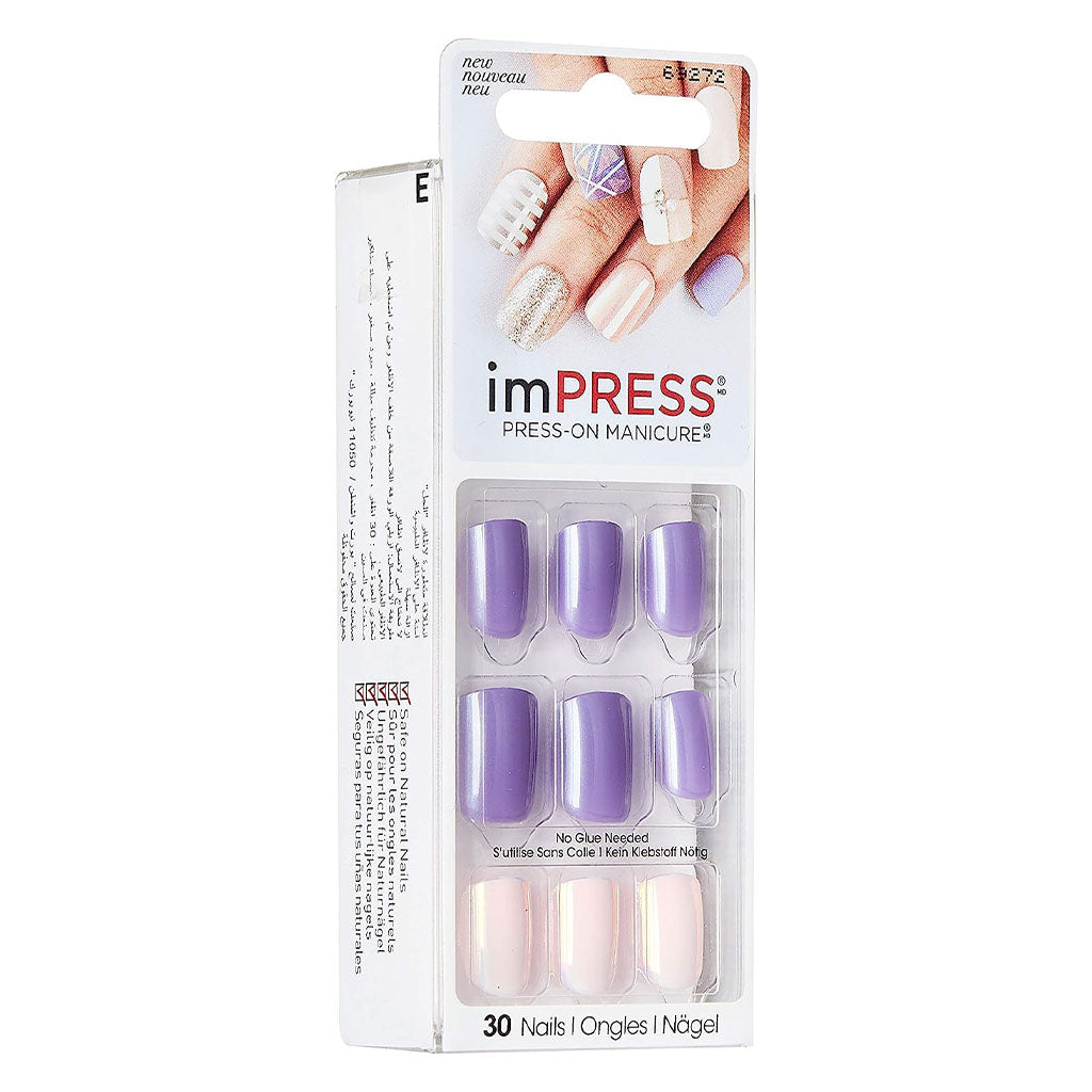 Kiss Broadway Impress Press-On Nails, Power Up, BIPA016C, Pack of 30's - Easy Pharmacy LLC
