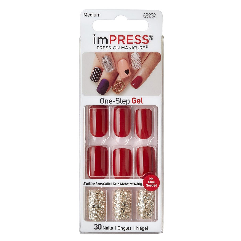 Kiss Broadway Impress Press-On Nails, He's With Me, BIPAM015C, Pack of 30's - Easy Pharmacy LLC