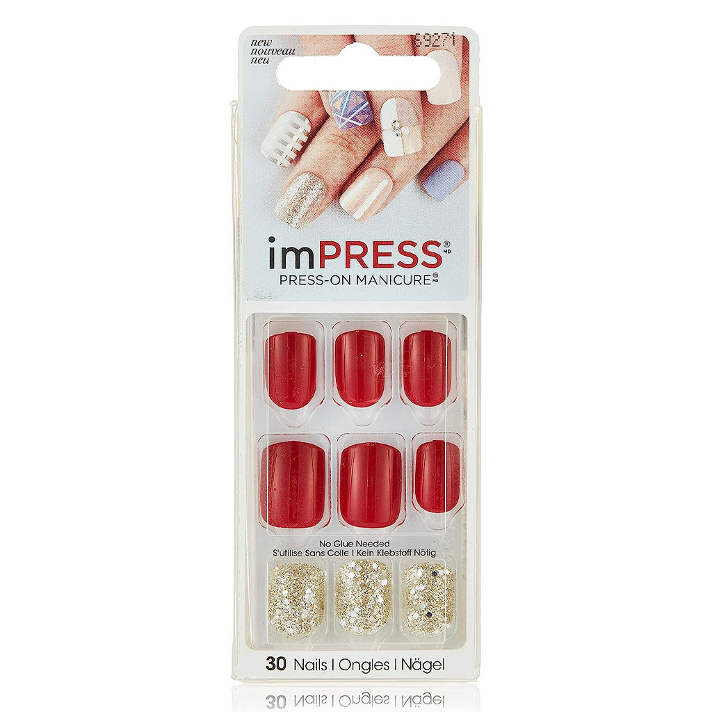 Kiss Broadway Impress Press-On Nails, String Along, BIPA015C, Pack of 30's - Easy Pharmacy LLC