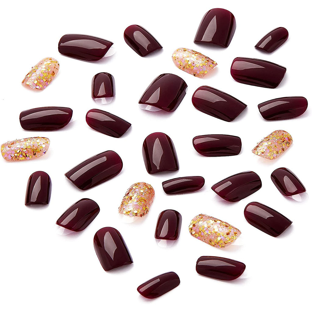 Kiss Broadway Impress Press-On Nails, Forbidden, BIPAM016C, Pack of 30's - Easy Pharmacy LLC