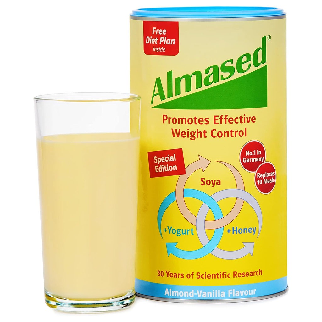 Almased Almond-Vanilla Soya, Yogurt and Honey Meal Replacement for Weight Loss 500g - Easy Pharmacy LLC