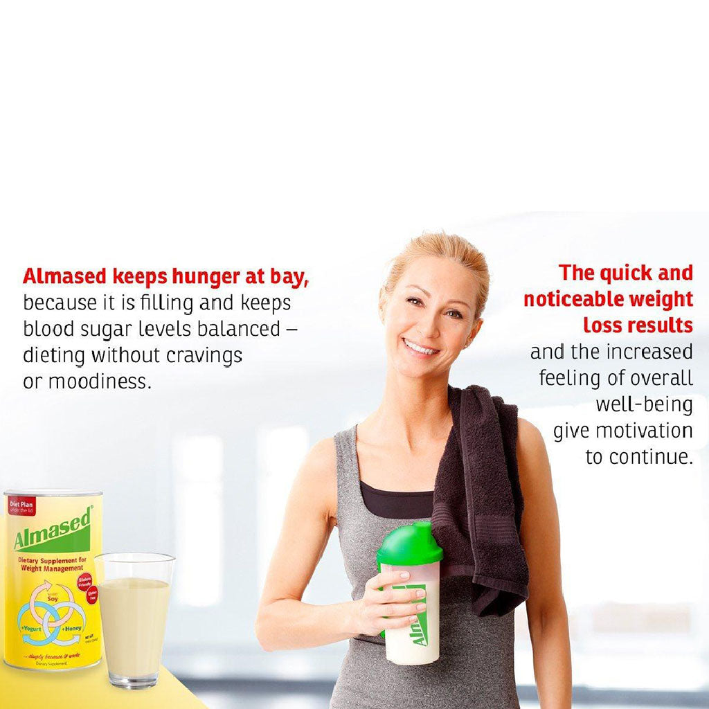 Almased Soya, Yogurt and Honey Meal Replacement for Weight Loss 500 g - Easy Pharmacy LLC