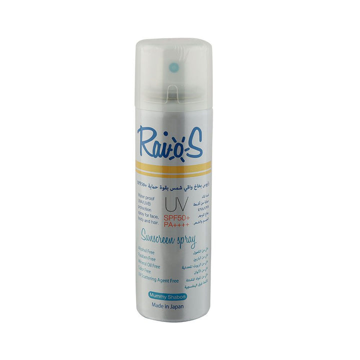 Raios UV SPF50+/PA++++ Sunscreen Spray Mummy Shabon 70 mL - Easy Pharmacy LLC