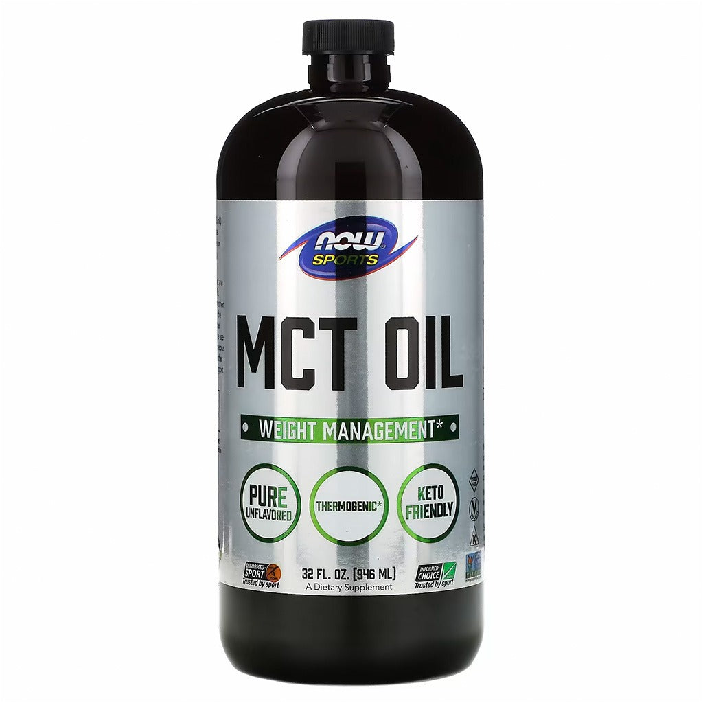 Now Sports MCT Oil Unflavored Liquid For Weight Management 946ml - Easy Pharmacy LLC