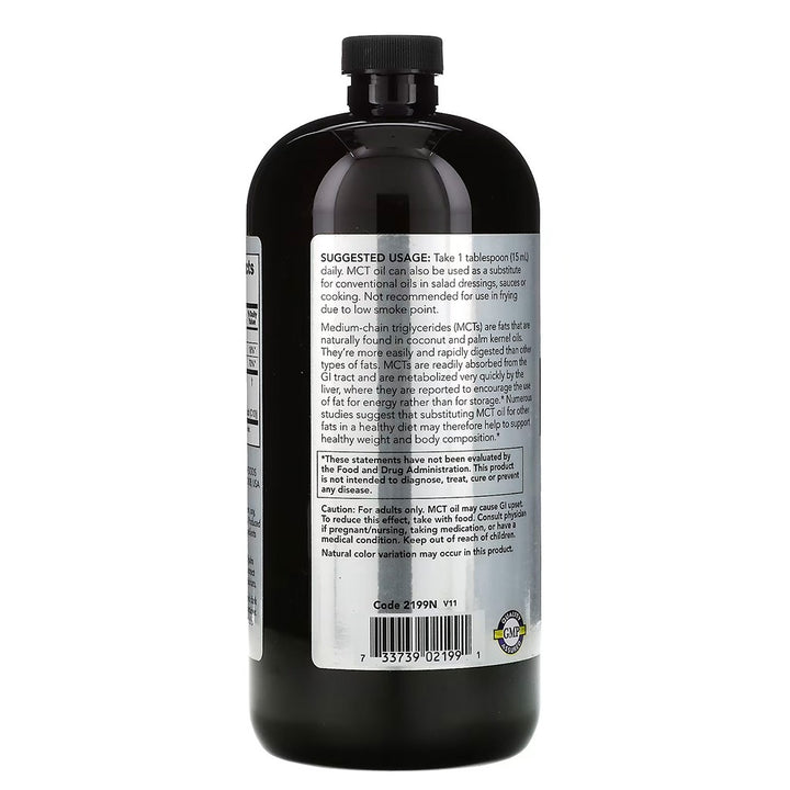 Now Sports MCT Oil Unflavored Liquid For Weight Management 946ml - Easy Pharmacy LLC
