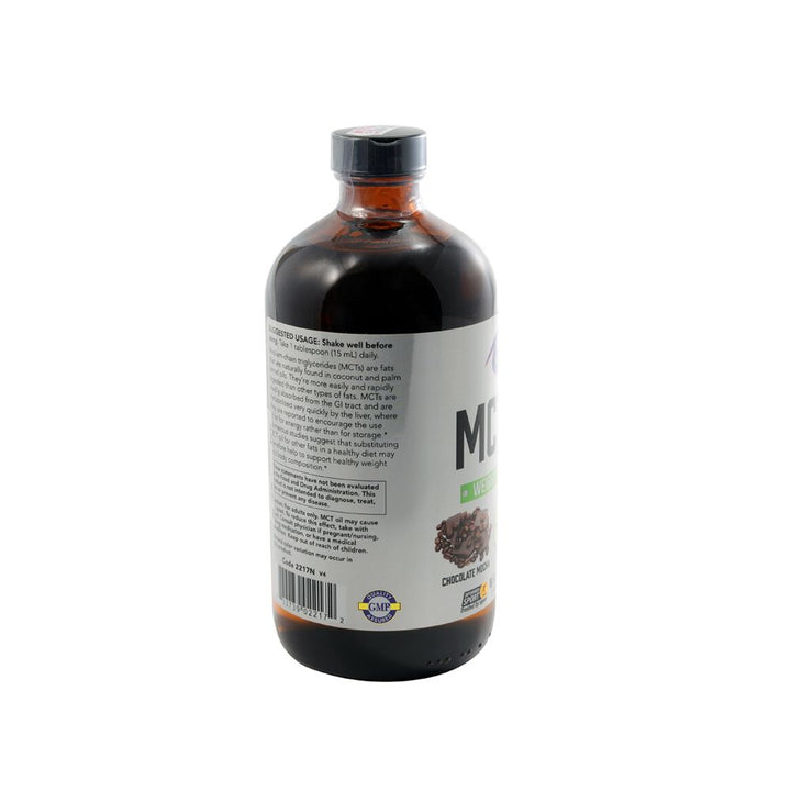 Now Sports MCT Oil Chocolate Mocha 473 mL - Easy Pharmacy LLC