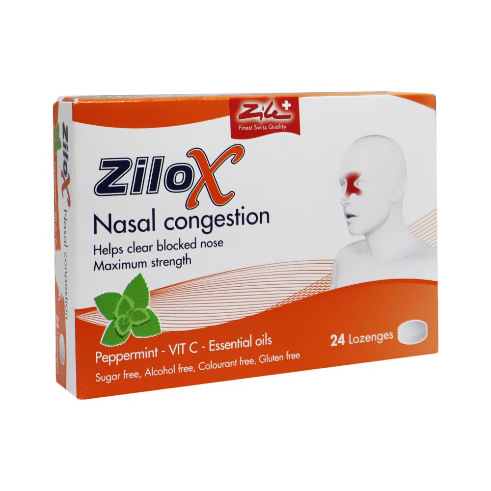 Zilox Nasal Congestion Lozenge 24's - Easy Pharmacy LLC