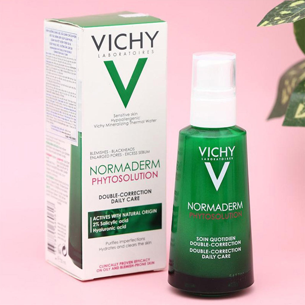 Vichy Normaderm Phytosolution Double Correction Daily Care Moisturiser For Oily & Acne Prone Skin With Salicylic Acid 50ml - Easy Pharmacy LLC