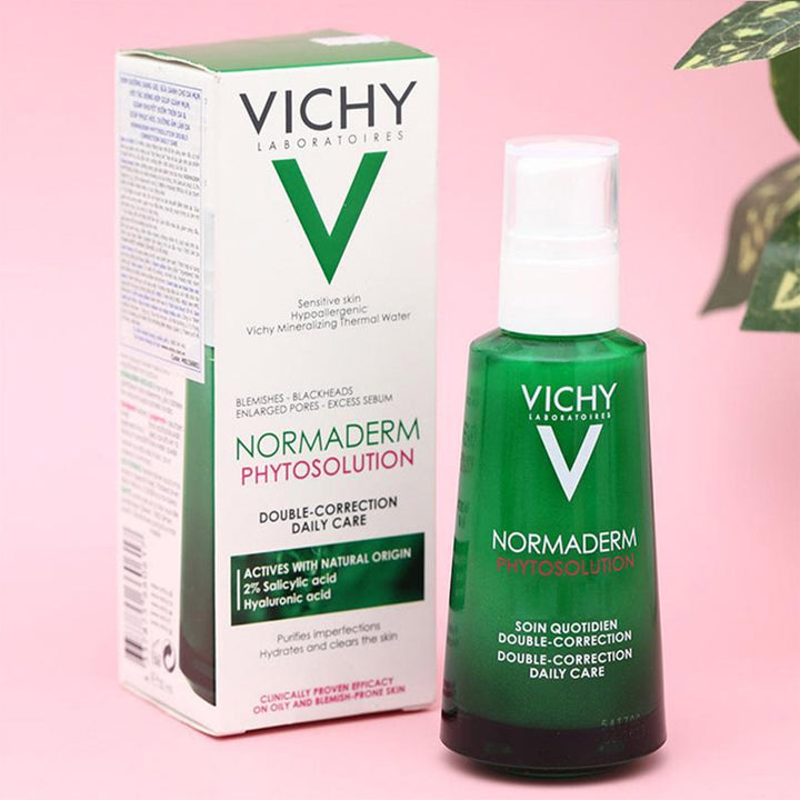 Vichy Normaderm Phytosolution Double Correction Daily Care Moisturiser For Oily & Acne Prone Skin With Salicylic Acid 50ml - Easy Pharmacy LLC