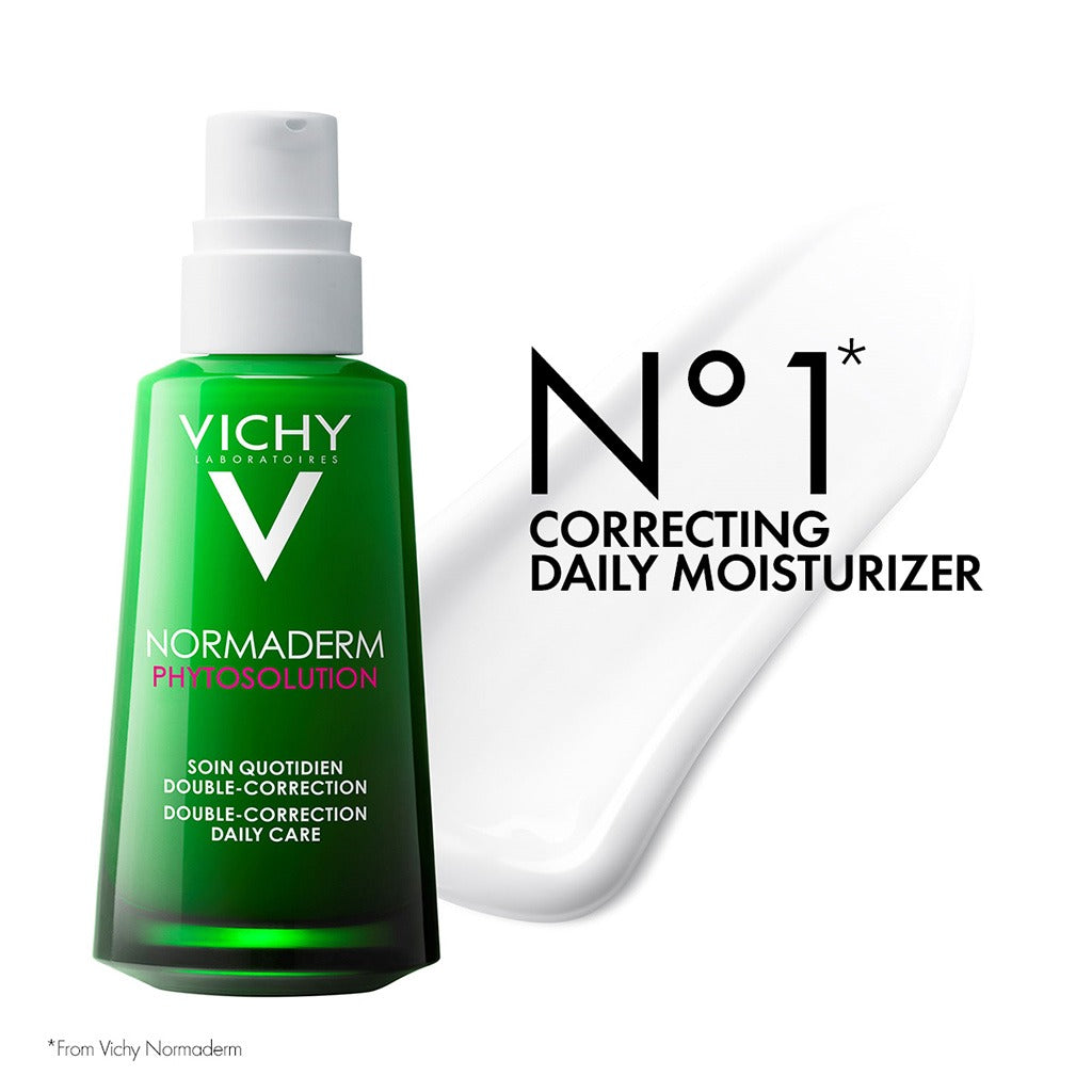 Vichy Normaderm Phytosolution Double Correction Daily Care Moisturiser For Oily & Acne Prone Skin With Salicylic Acid 50ml - Easy Pharmacy LLC