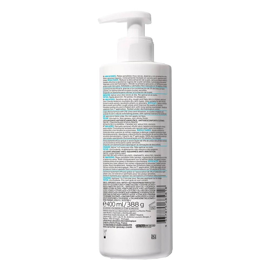 La Roche-Posay Lipikar Lait 5% Urea Body Lotion For Dry & Rough Skin 400ml - Easy Pharmacy LLC