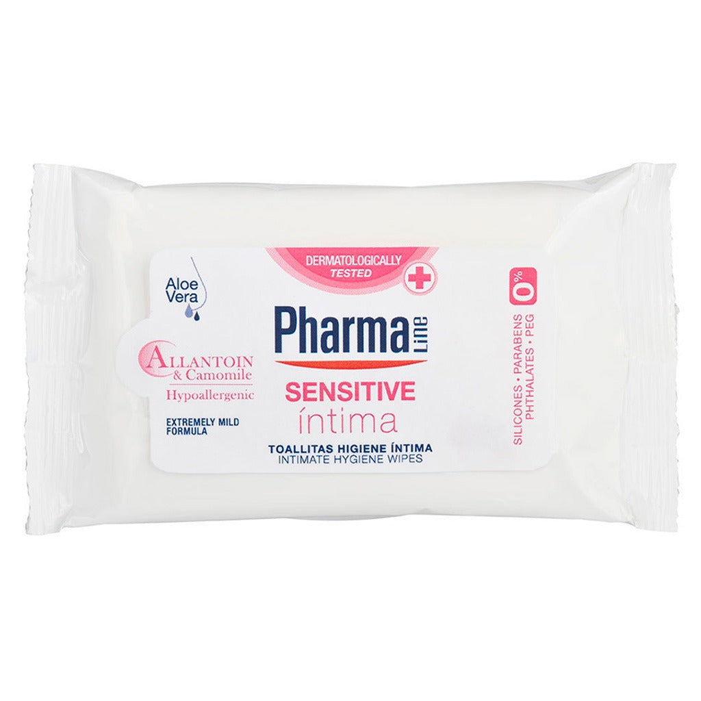PharmaLine Sensitive Feminine Intimate Wipes 12's - Easy Pharmacy LLC
