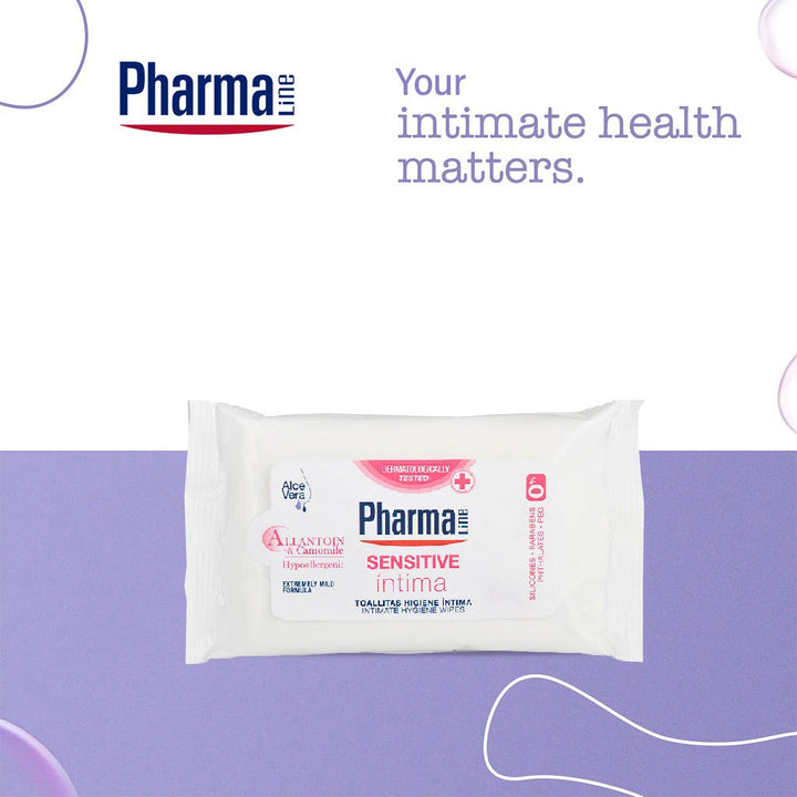 PharmaLine Sensitive Feminine Intimate Wipes 12's - Easy Pharmacy LLC