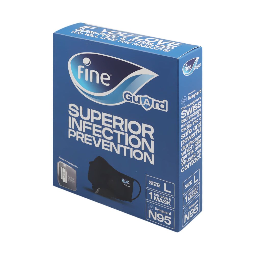 Fine Guard N95 Superior Infection Prevention Reusable Mask Large 1's - Easy Pharmacy LLC