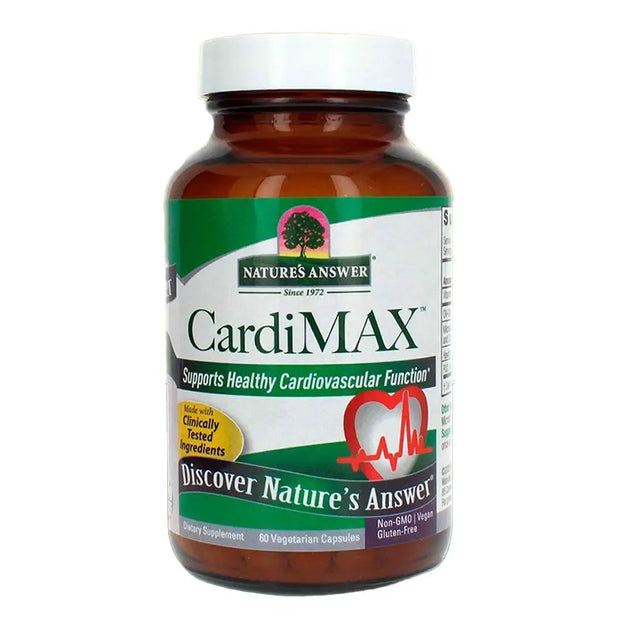 Nature’s Answer Cardimax Vegetarian Capsules – Daily Wellness & Antioxidant Support Supplement, 60 Count