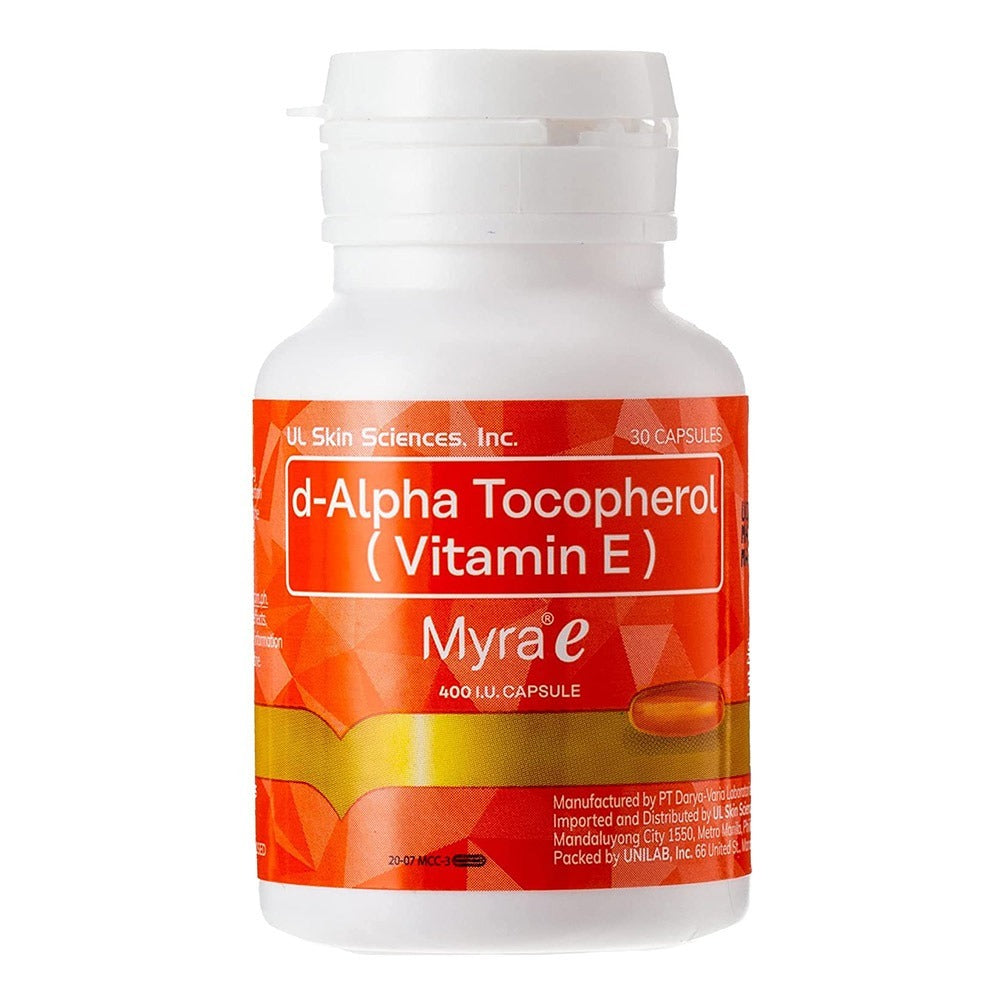 Myra E 400 IU Capsules 30's - Easy Pharmacy LLC