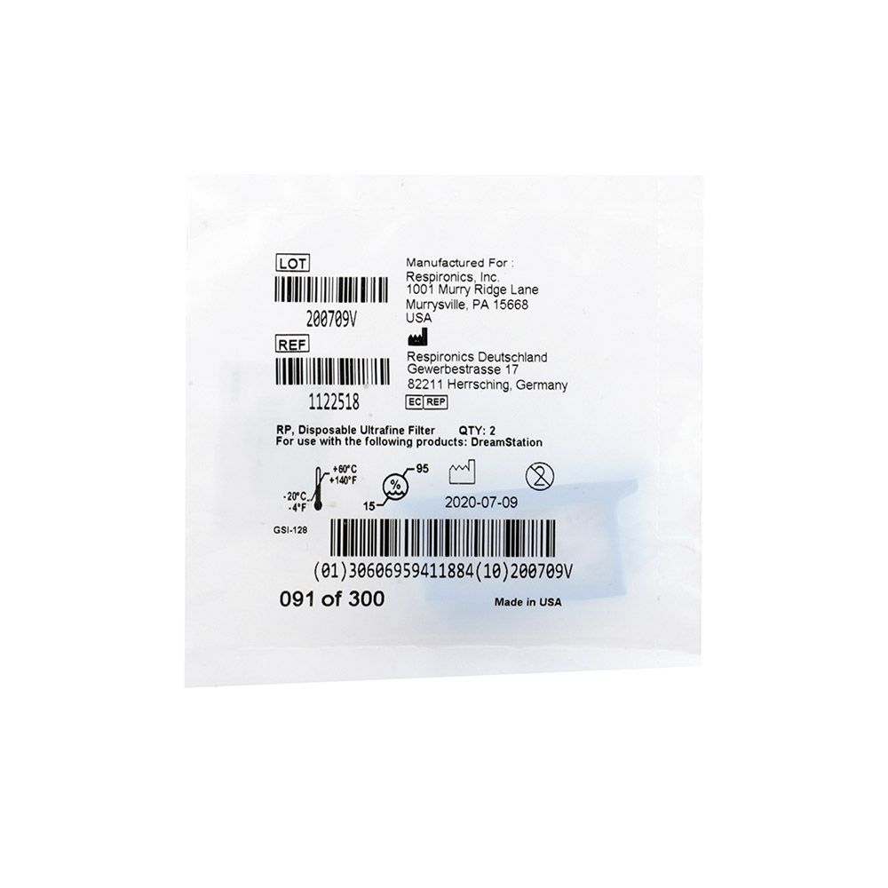 Philips Respironics DreamStation Disposable Ultra Filter 2's - Easy Pharmacy LLC