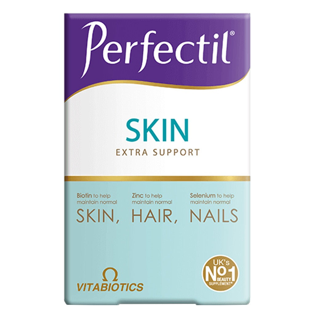 Vitabiotics Perfectil Skin Extra Support, Dual Pack of Multivitamin Tablets 28's + Nutri-Dermal Capsules 28's - Easy Pharmacy LLC