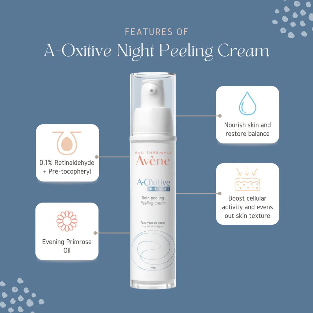 Avene A-Oxitive Anti-Ageing Night Peeling Cream 30ml - Easy Pharmacy LLC
