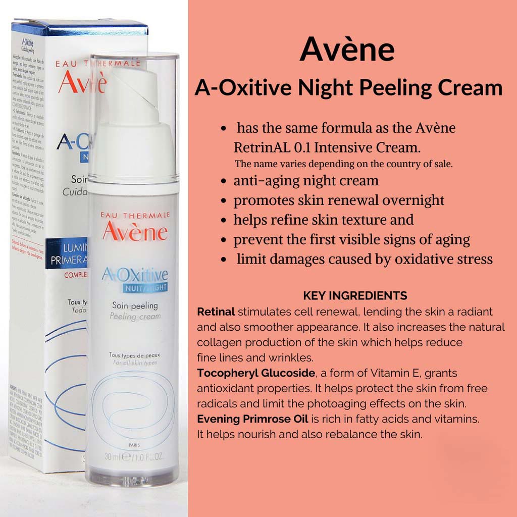 Avene A-Oxitive Anti-Ageing Night Peeling Cream 30ml - Easy Pharmacy LLC