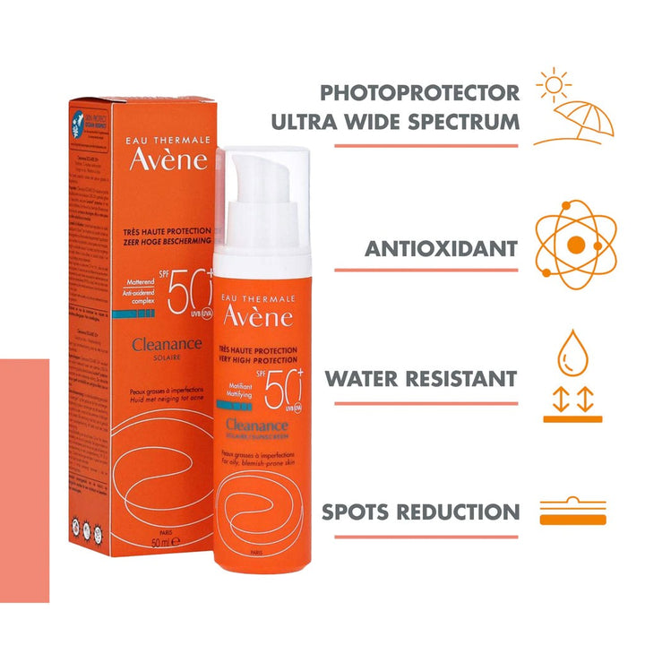 Avene Cleanance SPF50 High Protection Sunscreen Cream 50ml - Easy Pharmacy LLC
