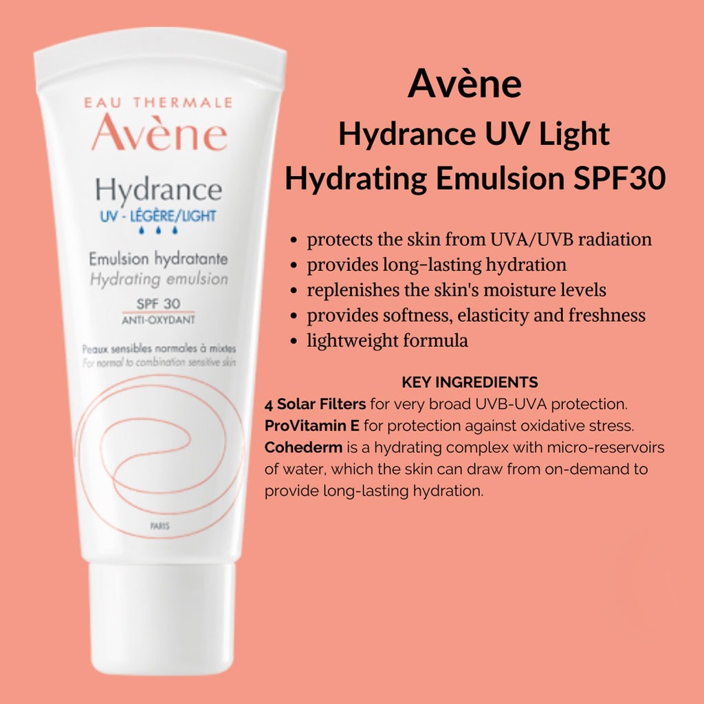 Avene Hydrance Optimal SPF30 Light Hydrating Emulsion 40ml - Easy Pharmacy LLC