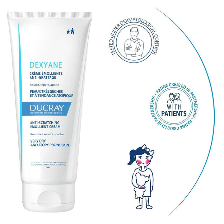Ducray Dexyane Anti-Scratching Emollient Cream 200 mL - Easy Pharmacy LLC