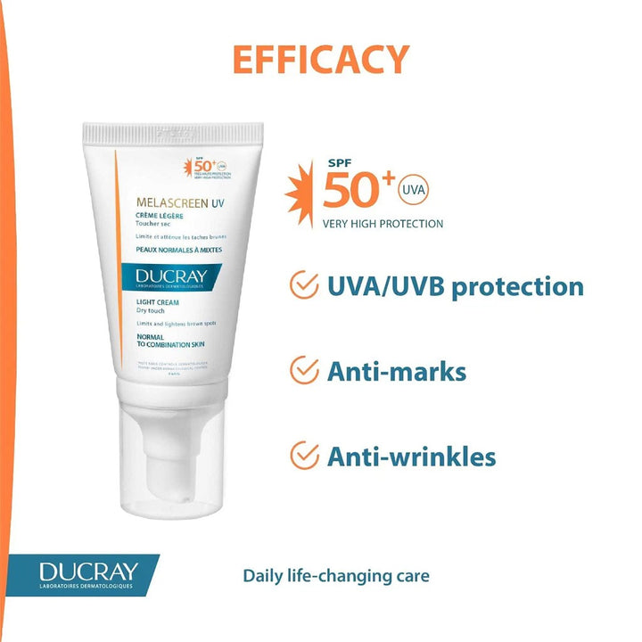 Ducray Melascreen UV SPF50+ Light Cream 40 mL - Easy Pharmacy LLC