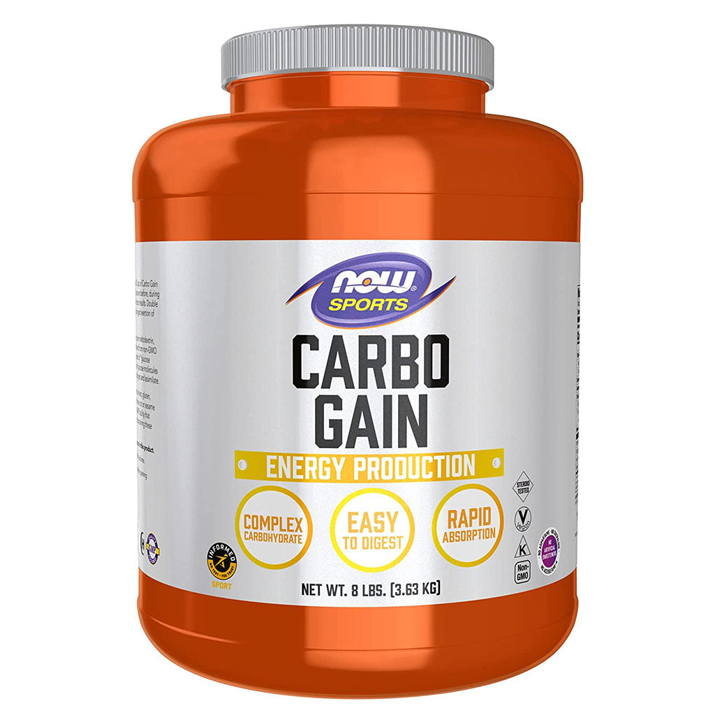 Now Sports Carbo Gain Unflavored Maltodextrin Powder For Energy Production 8lbs - Easy Pharmacy LLC