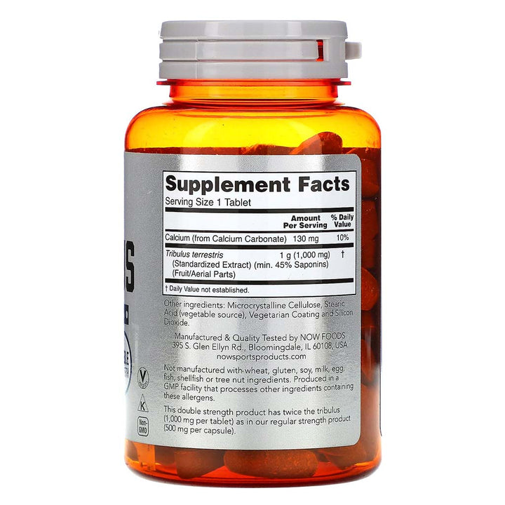 Now Tribulus 1000mg, Double Strength Tablets, For Men's Health, Pack of 90's - Easy Pharmacy LLC