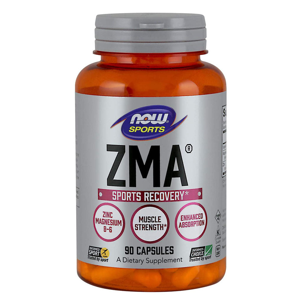 Now Sports ZMA 800mg Capsules With Zinc, Magnesium & Vitamin B6 For Muscle Recovery, Pack of 90's - Easy Pharmacy LLC