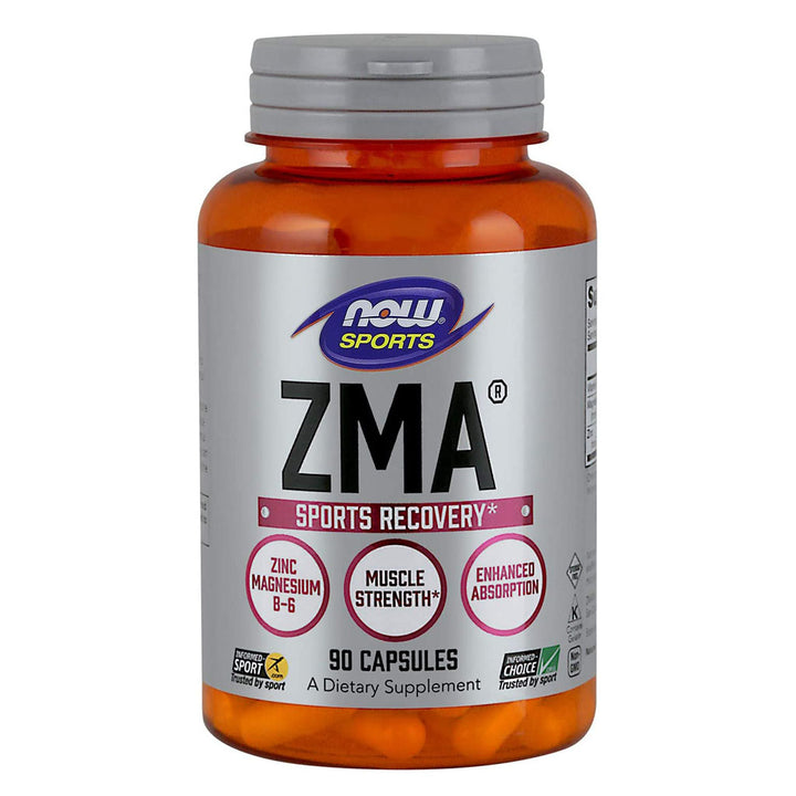 Now Sports ZMA 800mg Capsules With Zinc, Magnesium & Vitamin B6 For Muscle Recovery, Pack of 90's - Easy Pharmacy LLC