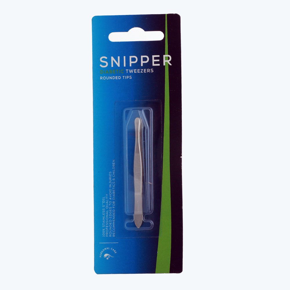 Snipper Diabetic Tweezers Rounded Tips S4300 - Easy Pharmacy LLC