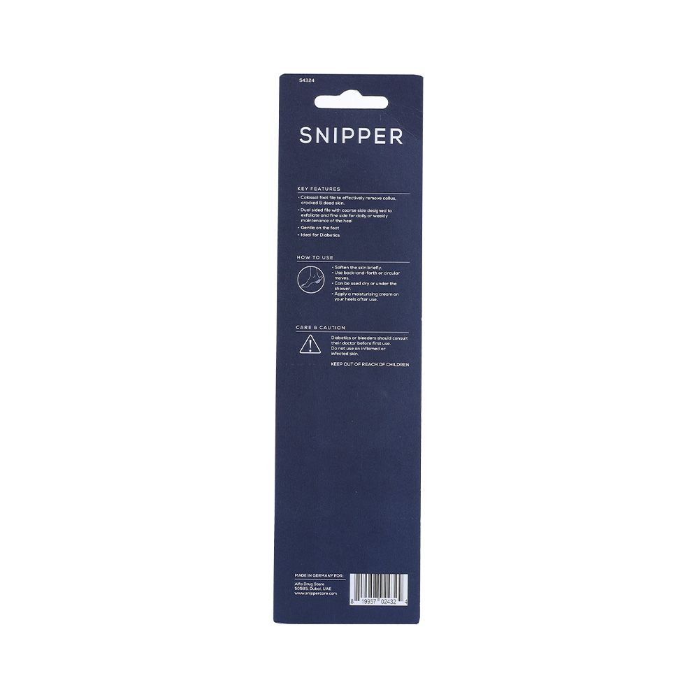 Snipper Diabetic Foot File Fine/Coarse S4324 - Easy Pharmacy LLC