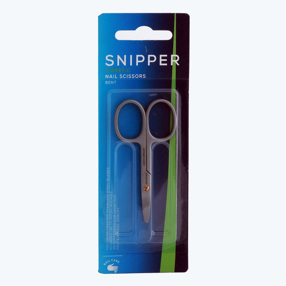 Snipper Diabetic Nail Scissors Bent S4348 - Easy Pharmacy LLC