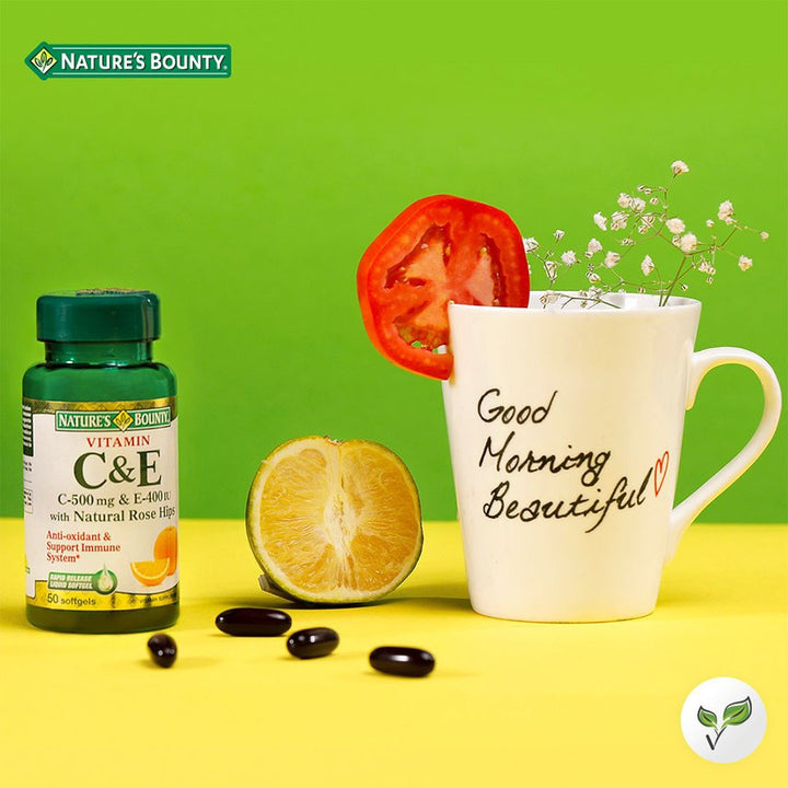 Nature's Bounty Vitamin C and E Softgel 50's - Easy Pharmacy LLC