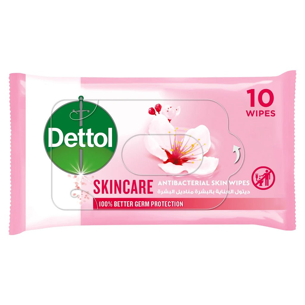 Dettol Skincare Anti-Bacterial Wipes 10's - Easy Pharmacy LLC