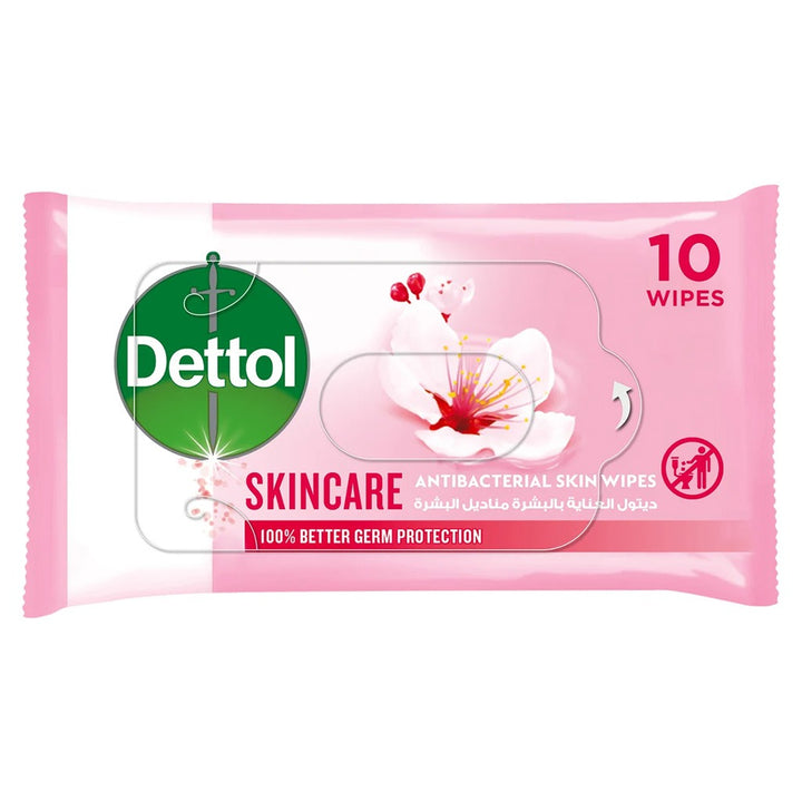 Dettol Skincare Anti-Bacterial Wipes 10's - Easy Pharmacy LLC